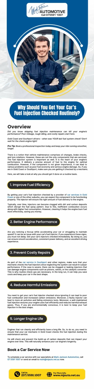 Why Should You Get Your Car’s Fuel Injection Checked Routinely