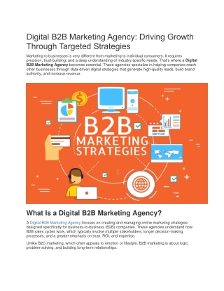 Digital B2B Marketing Agency