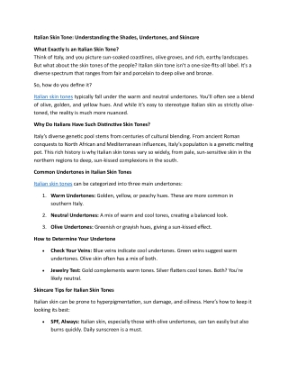 Everything You Need to Know About Tawny Skin Color: An Easy Guide