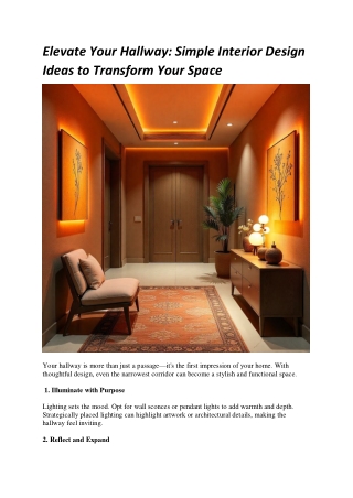 Stylish Hall Interior Design Ideas to Elevate Your Living Space