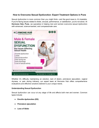 How to Overcome Sexual Dysfunction_ Expert Treatment Options in Pune