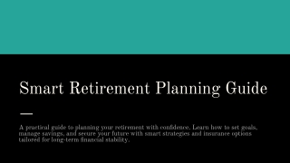 Smart Retirement Planning Guide
