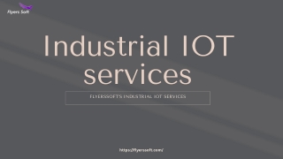Flyerssoft industrial iot services