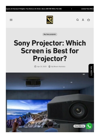 Sony Projector: Which Screen is Best for Projector?