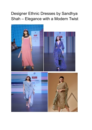 _DESIGNER ETHNIC DRESSES