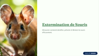 Extermination professionnelle de souris à Gatineau - rapide, discrète et efficac
