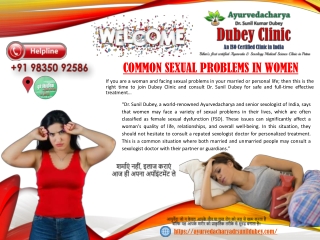 Ayurveda Expert Best Sexologist in Patna, Bihar for FSD Treatment