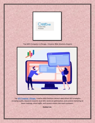 Top SEO Company in Chicago  Creative Web Solutions Experts