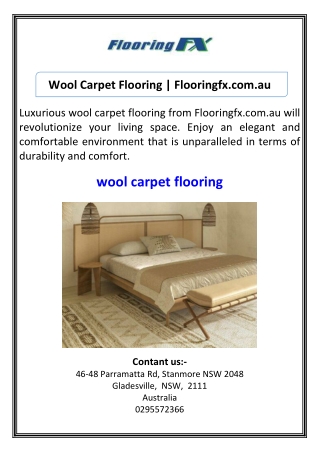 Wool Carpet Flooring  Flooringfx.com.au