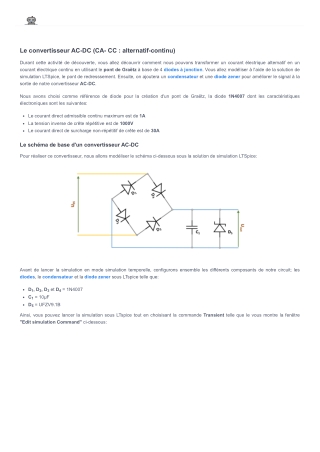 TD découverte electro & robot - Convertisseur-AC-DC