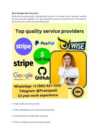 Buy Google Ads Account