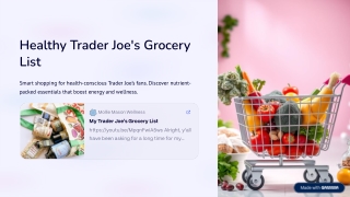 Healthy Trader Joe’s Grocery List Guide | Mollie Mason
