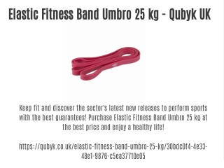 Elastic Fitness Band Umbro 25 kg- Qubyk UK