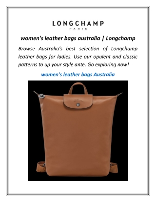 women's leather bags australia  Longchamp
