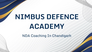 NDA Coaching In Chandigarh