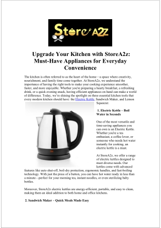 Storea2z Stainless Steel Lemon Squeezer – Effortless Juicing Every Time