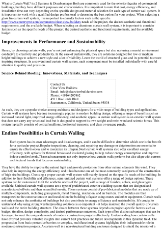 What Is A Curtain Wall In Construction