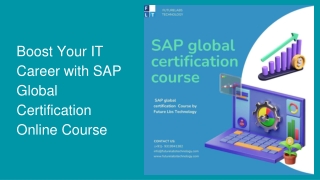 Boost Your IT Career with SAP Global Certification Online Course