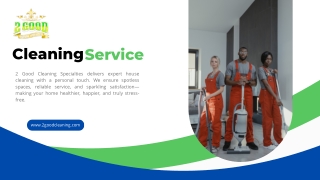 2 Good Cleaning Specialties: Top Cleaning Services in Las Vegas