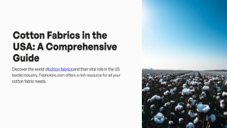 Cotton fabric by the yard