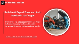 Reliable&ExpertEuropeanAutoServiceinLasVegas