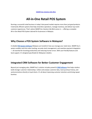 All-in-One Retail POS System