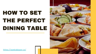 How to Set the Perfect Dining Table Crockery Essentials