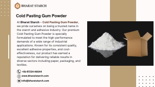 Cold Pasting Gum Powder