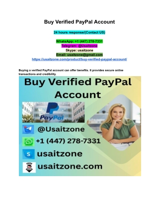 Buy Verified PayPal Account