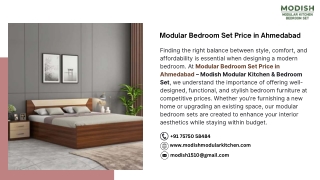 Modular Bedroom Set Price in Ahmedabad