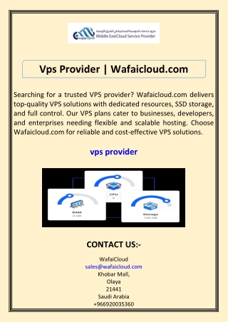 Vps Provider Wafaicloud.com