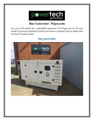 Buy Generator Ptgen.com