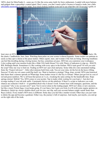 MT4: The Trading Platform Traders Swear By (or At)