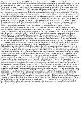 Ingenious Curriculum Design: What Makes Tucson's Programs Stand apart?