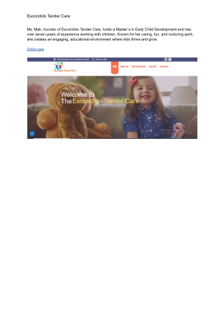 Escondido Tender Care