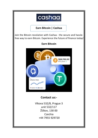 Earn Bitcoin  Cashaa