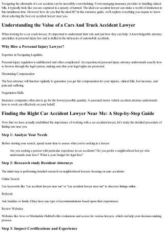 Locating the Right Car Accident Lawyer Near Me: A Step-by-Step Guide