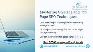 Mastering On-Page and Off-Page SEO Techniques