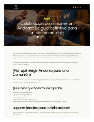Celebracion comuniones en Andorra La guía definitiva para un día memorable