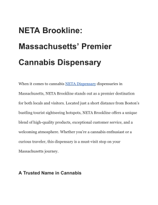 neta dispensary