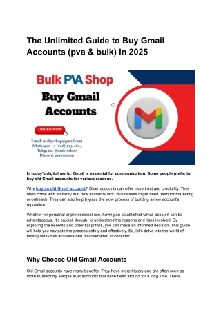 Where is the best place to buy Gmail accounts securely