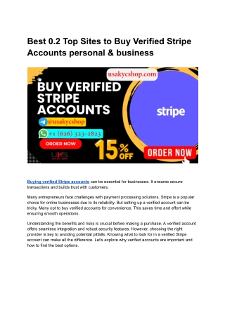 Step-by-Step Guide to Buy Verified Stripe Accounts 2025