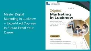 Master Digital Marketing in Lucknow – Expert-Led Courses to Future-Proof Your Cr