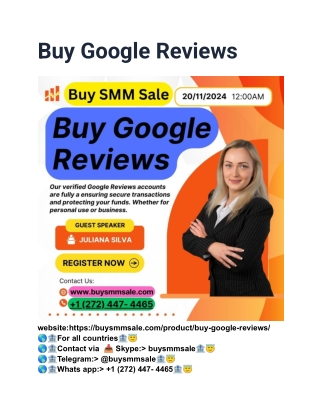 What is the best place to buy Google reviews?