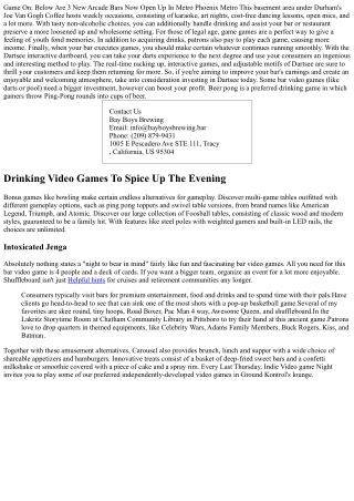 Game On: Here Are 3 Brand-new Arcade Bars Now Open In City Phoenix Az