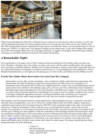 Holding Live Music At Your Bar Or Dining Establishment