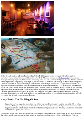 Online Songs Bar Newcastle Real-time Songs Place Book Your Table