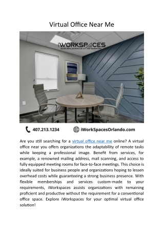 Virtual Office Near Me