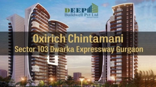 Oxirich Chintamani Sector 103 Gurgaon | 3, 4 Bhk Apartment