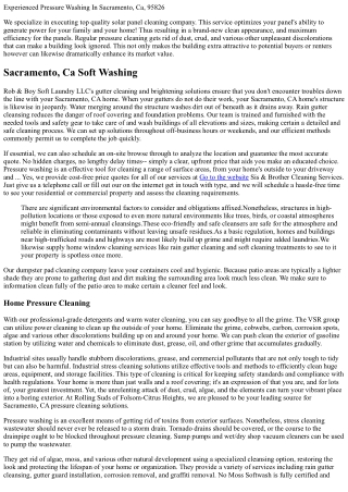 Pressure Washing Sacramento, Ca L Soft Cleaning In Elk Grove L Roof Covering Mos